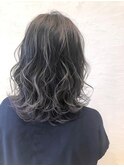 Moana Lua平塚#グレージュ#デジタルパーマ#コテ巻き風#デジパ