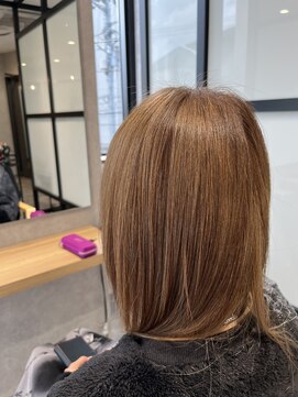 ハクバイジェービー 稲毛(hak by jb) 丸型◎髪質改善カラーで作るアッシュベージュ[稲毛駅/白髪染め]