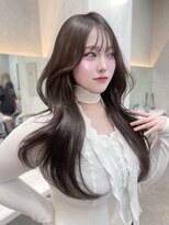 ロンド レア 天神大名店(Lond Le’a)&nbsp;ホワイトブロンド/外ハネボブ/美髪/ワイドバング/ブルーブラック