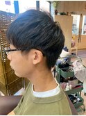 爽やかシルエットのナチュラルメンズカット