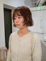 ワク(WAKU) 【WAKU】ボブパーマ/ライトブラウン