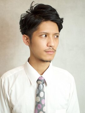 ベックメンズヘアサロン(BEKKU Men's hair salon) スーツでいけるツーブロックショート!黒髮で爽やかさアップ☆