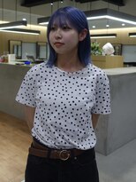 アガタヘアー(AGATA hair)&nbsp;青紫カラー&ミディアムボブ