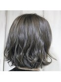 【AnFye.dueldo】ナチュラルボブ × シルバーグレーカラー