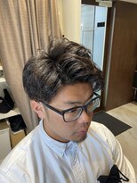 バーバーカズ(barberKAZU) 右7:3分髪2ブロック