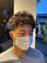 ソレイユ オム シンサカエ(SOLEIL HOMME SHINSAKAE) 無造作感がおしゃれ♪ツーブロック×スパイラルパーマ