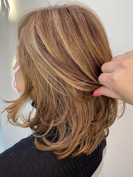 ステア ケース(stair case) ハイライト ライトベージュ 白髪ぼかし 脱白髪染め