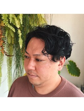 アクセヘアー 町田(acce hair) 大人男性のナチュラルウェーブパーマ