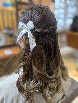 オーブ ヘアー リリー 博多2号店(AUBE HAIR lily) ハーフアップセット