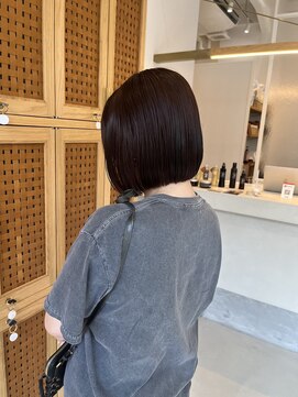 キコ 肥後橋店(kico) 切りっぱなしbob × red brown