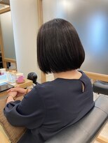 リュクスバトーバイトリコ 船橋南口店(Luxe BATEAU by tricot) 自然なケアストレート×ショートボブ/20代30代40代