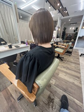 ヘアーザラブズラフズ オーガニカ 北九州(HAIR THE LOVES LAUGHS ORGANICA) ぷつっとボブ*