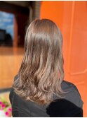 大人かわいいセミロングレイヤー◎ブランシュカラー