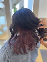 ヘアブロス 水戸店(hair BROS) ピンクパープルラズベリーカラー/20代/30代/カラー