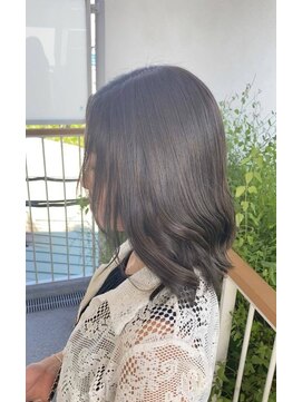 ジオ 国分寺(the O's) 黒髪/前髪パーマ/グレーベージュ/レイヤーロング/インナーカラー