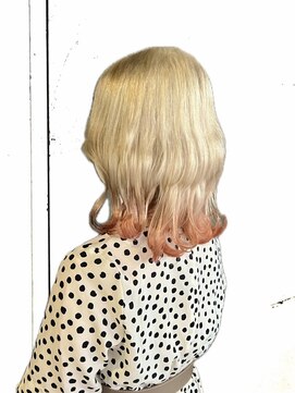 マエストロ(Maestro) ハイトーンカラー ブロンドミルクティーベージュ 裾カラー