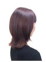 黄ぐまくん美容室 ミディアム レイヤー