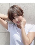 【THiRD 浅野】20代/30代/40代ピンクブラウンショート