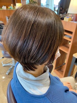 グランデュール 東静岡池田店(GRANDEUR) 大人ショートボブショートカットココアアッシュくびれミディ