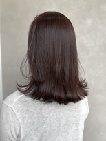 ロイ(Roi)&nbsp;【西村】切りっぱなし_ボブレイヤー_モーブカラー_外ハネミディ