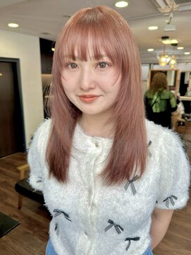 リコバイアフロート(riko by afloat) ケアブリーチ/オレンジブラウン/レイヤーカット/オレンジカラー