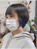 ネイビーイヤリングカラー