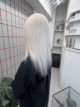 ペレ 栄店(PELE) デザインカラー/レイヤーカット/ウェットヘア/オリーブベージュ