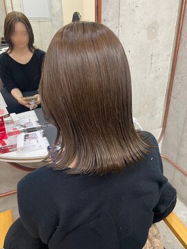 ノイ(noii) オリーブベージュ/透明感カラー/韓国ヘア/ブリーチなし/伏見/栄