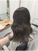 シアーグレージュ　ブリーチなしカラー　透明感カラー