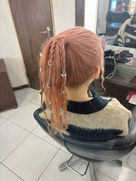 プログレスプラス ポニーテール みつあみ ウェーブ