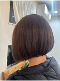 ボブ  ×  ナチュラルブラウン