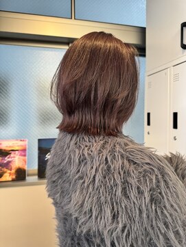 サンド 鹿児島中央(sand) @ayumi.sand ボブレイヤー　　ラベンダーブラウン