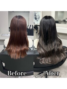 ファボ 心斎橋アメ村店(Fav) 《カラー+シールエクステ》dark gray