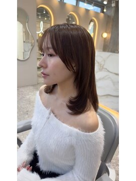 ハローバイシー 仙台(Hello by Sea) 艶髪ブラウン×髪質改善[美髪/韓国風/顔周り]仙台