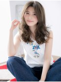 センター北/髪質改善/オリーブベージュ☆顔周りレイヤーパーマk