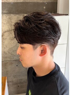 エッジ(EDGE) 大分メンズ毛流れニュアンスフェザーパーマセンターパート