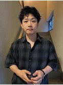 マッシュ波巻きパーマツイストスパイラルパーマ束感