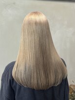 ファビ 渋谷(Fab)&nbsp;くびれヘア/暗めカラー/アプリコットオレンジ/縮毛矯正