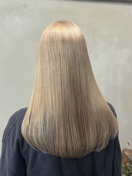 ファビ 渋谷(Fab) くびれヘア/暗めカラー/アプリコットオレンジ/縮毛矯正