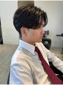 韓国風センターパート/ニュアンスパーマ
