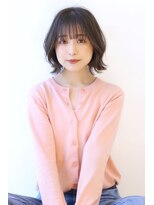 オーロ 塚口店(ORO)&nbsp;暗めカラー外ハネくびれボブ