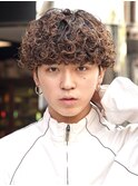 名古屋プードルパーマメンズパーママッシュくるくるパーマ強め