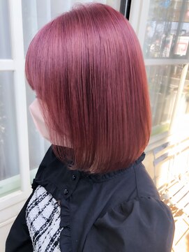 セットアップ 倉敷美和店(SET-UP) ピンクアッシュ ダブルカラー ケアブリーチ