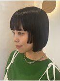 ミディアム/レイヤー/顔周りレイヤー/ボブ/パーマ/艶カラー