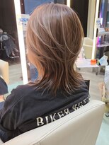 ウィル あべの店(WiLL)&nbsp;イメチェン似合わせ小顔レイヤーカットミディアムウルフ田嶋5