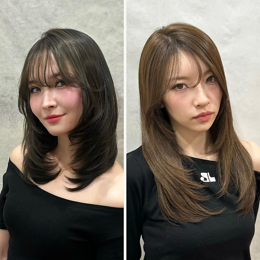 【新規クーポン人気No.1】カット+カラー￥7700+ｔａｘ【レイヤー・ショート】