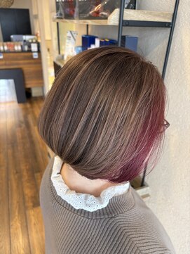 パッション 石巻蛇田店(PASSION) イヤリングカラー&白髪ぼかしハイライト