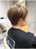 40代50代60代/ひし形ショート白髪ぼかし/メイキー本厚木