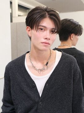 ビカムメンズヘアー 栄店(become men's hair) ニュアンスパーマ×センタパート/名古屋/メンズ
