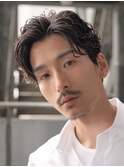 銀座シャドウパーマニュアンスパーマツーブロックメンズパーマ